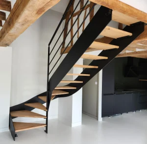 Escalier 2 quarts tournants